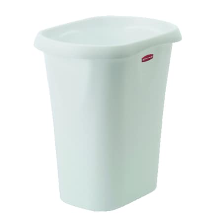 Rubbermaid Rubbermaid 3 gal White Polypropylene Open Top Wastebasket 5L51-00-WHT